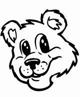 Bear Face Teddy Drawing Head Coloring Outline Template Savana Bears Getdrawings Clipartmag sketch template
