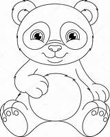 Panda Oso Kolorowanki Osos Pandas Malvorlagen St2 Animados Urso Navidad sketch template