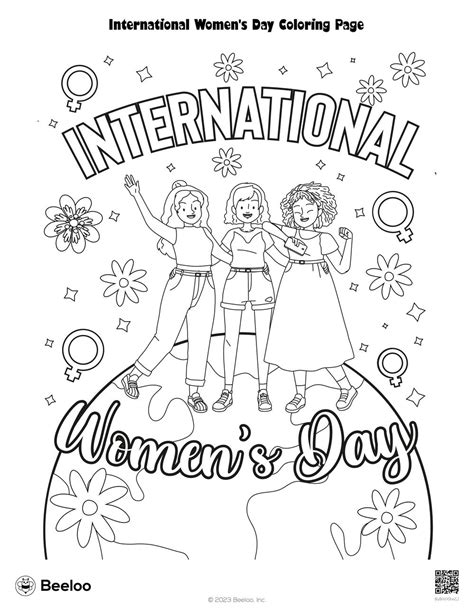 international womens day coloring page beeloo printable crafts