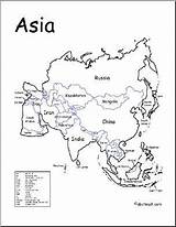 Continente Continent Coloring Mapa Labeled Asiatico Politico Dibujos Mapamundi Mappa Mundial Diapositivas Elegantes Continents Abcteach Aprender Hora Muta Cartina sketch template