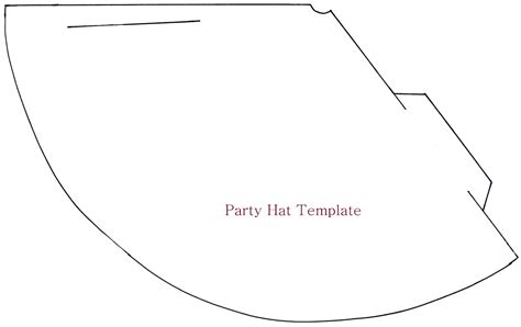 printable party hat template printable word searches