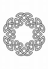 Visually Impaired Knots Celtic sketch template