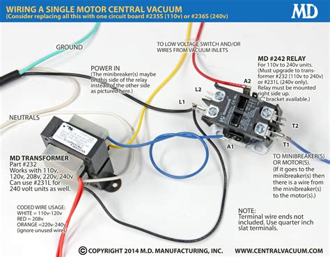 amp relay central vacuum