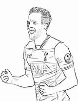 Kane Harry Coloring Pages Coloringpagesonly Dybala Drawing Printable Soccer Categories sketch template