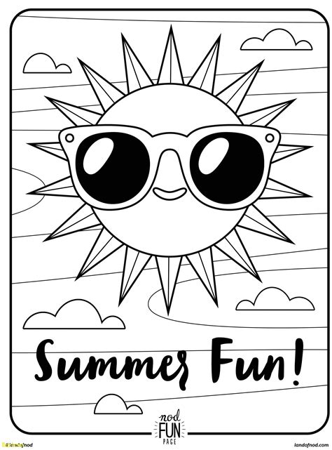 printable summer coloring pages  adults  printable summer
