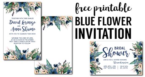 floral borders invitations  printable invitation templates