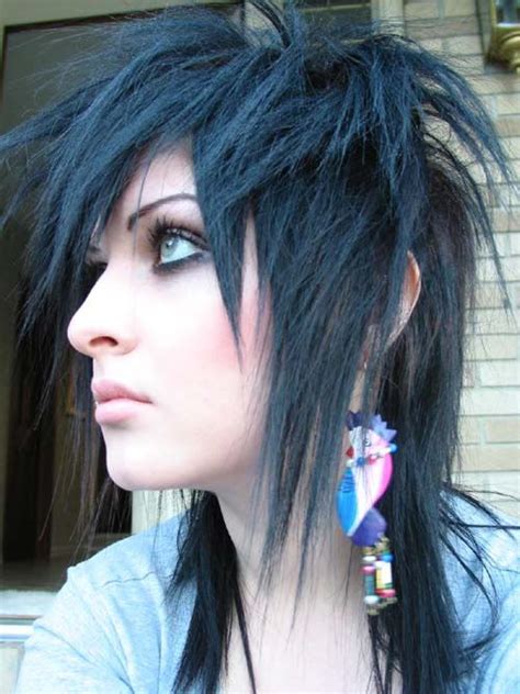 emo hairstyles for long hair girls
