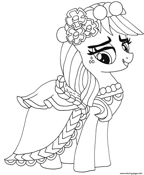applejack applejack   pony coloring page printable