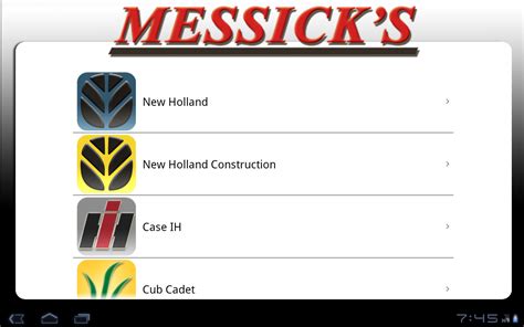amazoncom messicks tractor  equipment parts tablet edition appstore  android