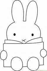 Miffy Coloring Reading Book Pages Coloringpages101 Printable Online sketch template