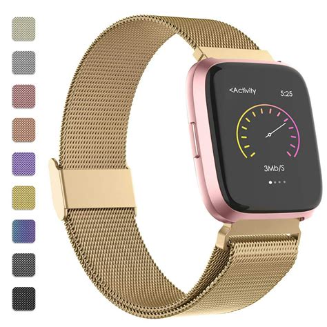 coverlab coverlab replacement bands  fitbit versaversa lite editionversa  milanese loop
