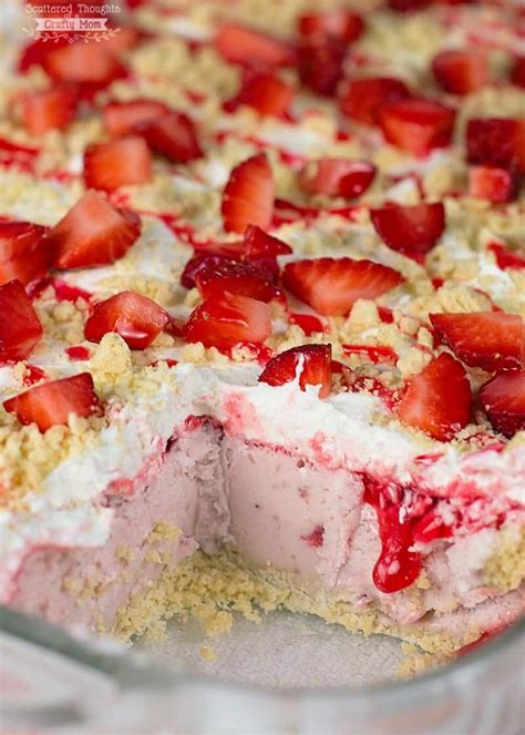 strawberry ice cream cake scattered thoughts   crafty mom  jamie