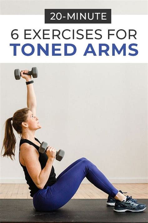 6 best exercises for toned arms at home 20 minute workouts arm