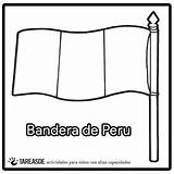Bandera Colorear Peruana Peru sketch template