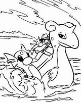 Lapras Pokemon Coloring Pages Color Template Getcolorings Getdrawings sketch template