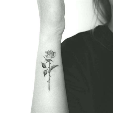 70 Simple Tiny Small Rose Tattoo Ideas For Women Forearmtattoos