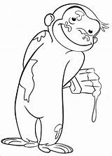 Curious George Coloring Pages Print sketch template
