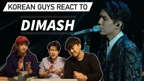 korean guys react to dimash youtube