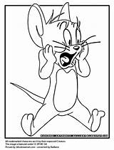 Jerry Screaming Coloring sketch template