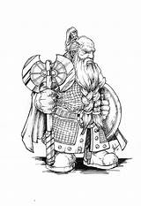 Dwarf Warrior Drawing Coloring Fantasy Character Deviantart Pages High Drawings Quality Dwarfs Portraits sketch template