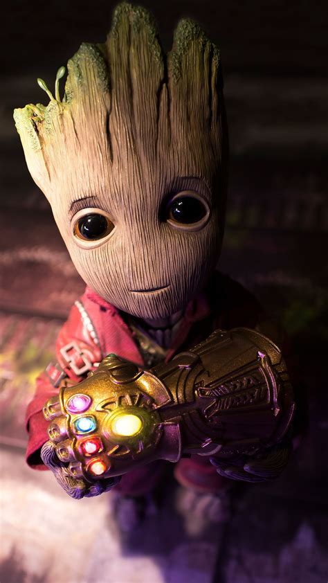 baby groot  mobile wallpapers wallpaper cave