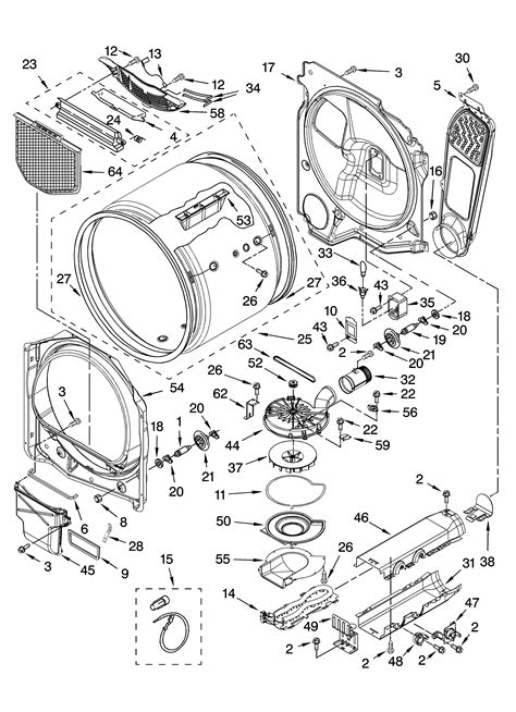 kenmore dryer parts diagram