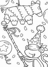 Coloring Pinata Pages Fiesta Cinco Mayo Birthday Dora Explorer Sheets Print Colouring Mexican Library Color Kids Party Printable Childrens Printables sketch template