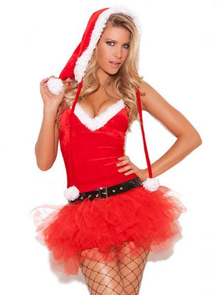 2 Pieces Tutu Dress Cute Christmas Outfits For Women Red White