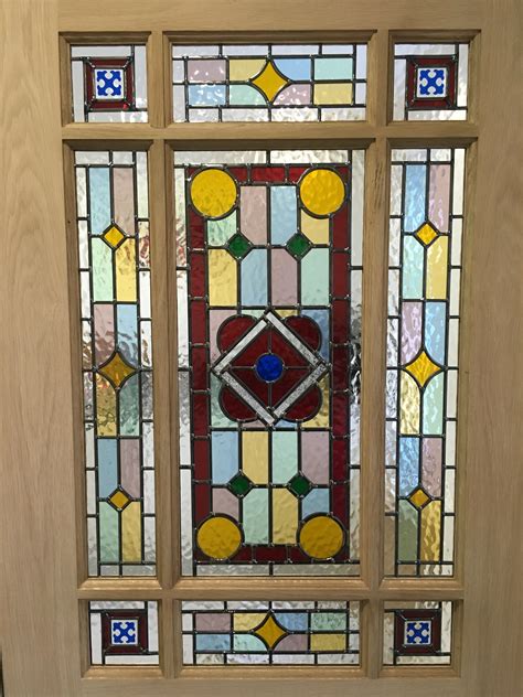 downham stained glass internal door white oak geleta doors