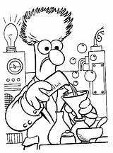Science Muppets Cientista Lab Louco Beaker Everfreecoloring Colorir Coloringhome Imprimir Biology Tudodesenhos Indietro Avanti sketch template