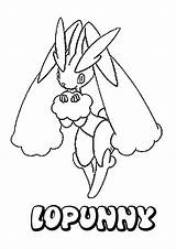 Lopunny Pokemon Colorir Hellokids Goomy Desenhos sketch template