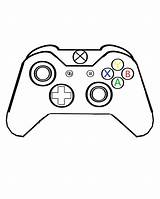 Xbox Coloring Manette sketch template