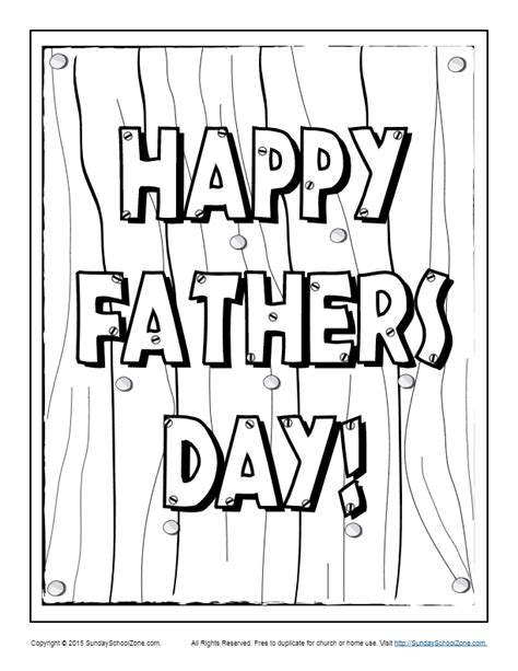fathers day coloring pages  sunday school zone