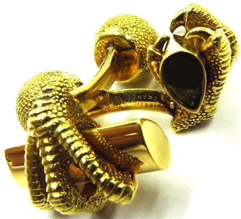 Tiffany And Co France Gold Ball And Claw Cufflinks At 1stdibs