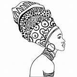 Afro Africain Afrique Africanas Colorir Africana Deborah Keeton áfrica Turban Africano Desenhos Motifs Negra Africane Africains Masque Afroamericano Mandalas 1570 sketch template