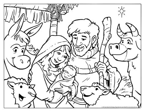 nativity coloring page  printable nativity coloring page coloring home