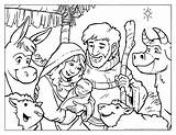 Nativity sketch template