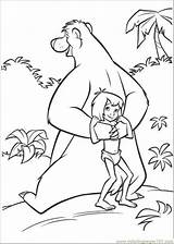 Mowgli Baloo Coloring Jungle Book Pages Playing Online Printable Da Colorare Cartoons Color sketch template