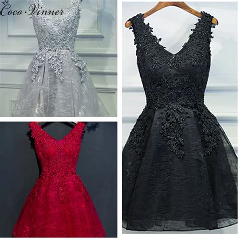 evening dress black short design the banquet dress one piece dress v