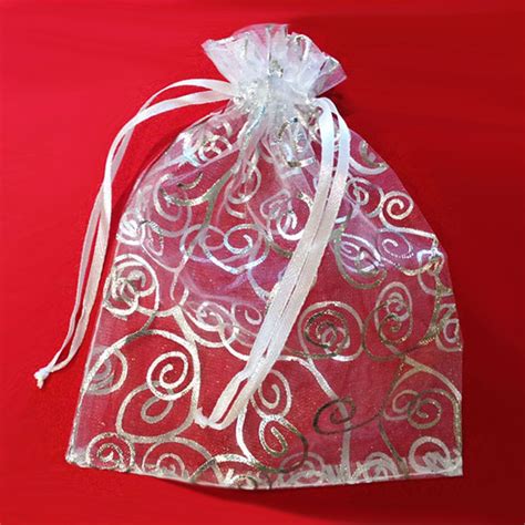 organza gift bags  high quality print size xour