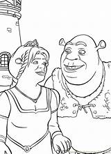 Shrek Coloring Shrek3 Pages Online Printable Cartoons Color sketch template