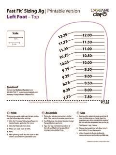 fast fit sizing jig printable version left foot top fast fit sizing jig printable version