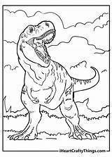 Tyrannosaurus Dinosaur sketch template