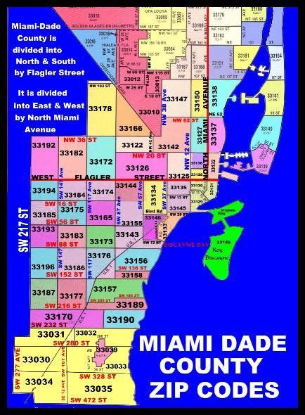 Zip Code Map Miami Dade – Map Vector