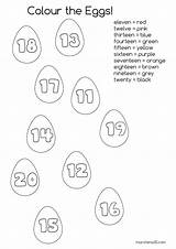 Numbers 20 Coloring Pages Template sketch template