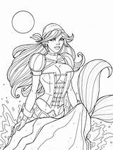 Mermaid Jamiefayx sketch template