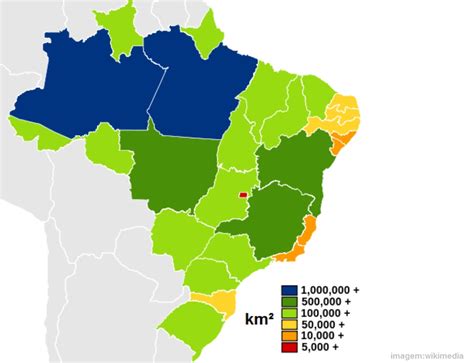 top  maiores estados  brasil em territorio mundo top