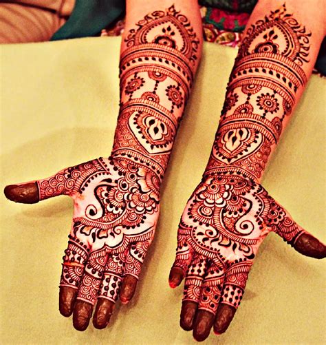 bridal mehndi designs  full hands front