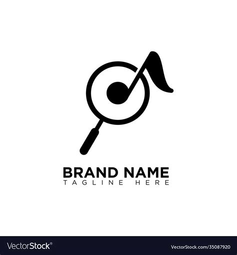 search logo design template royalty  vector image