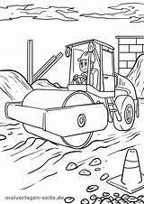 Baustelle Malvorlage Ausmalbilder Malvorlagen Bagger Baustellenfahrzeuge Kinderbilder Ausmalbild Einfach Traktor sketch template